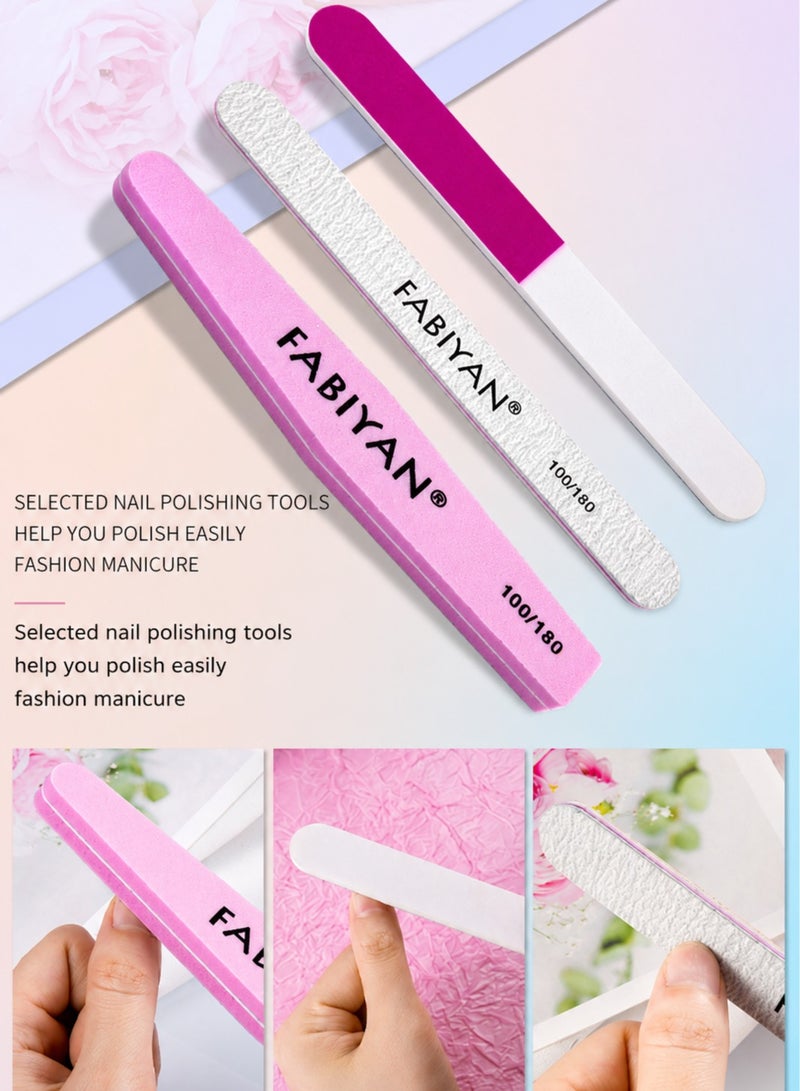 FABIYAN 10PCS Cuticle Nipper Manicure Set, Professional Stainless Steel Cuticle Nipper, Nail Clipper, Cuticle Pusher, Nail Scraper, Dead Skin Remover, Nail Files, Buffer, Dust Brush and Storage Box for Manicure Pedicure, Home and Salon Use. - Image 3