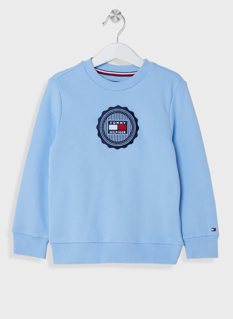 تومي هيلفيغر STAMP EMBROIDERY REG SWEATSHIRT
