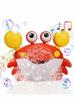 SYOSI Bubble Bath Toy Cute Crab Bath Toys Automatically Bubbles Baby Bath Toys Baby Bubble Machine for Tub and Plays Children's Songs Bathtub Toys Bubble Maker for Toddlers  - Image 1