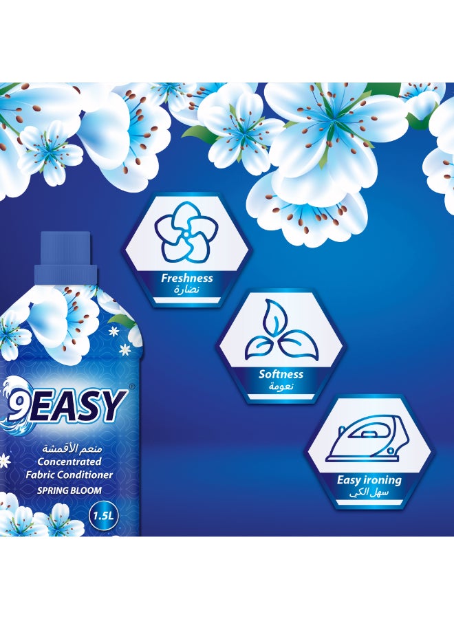 9EASY منعم الأقمشة المركز رائحة زهور الربيع 1.5 لتر - Image 3