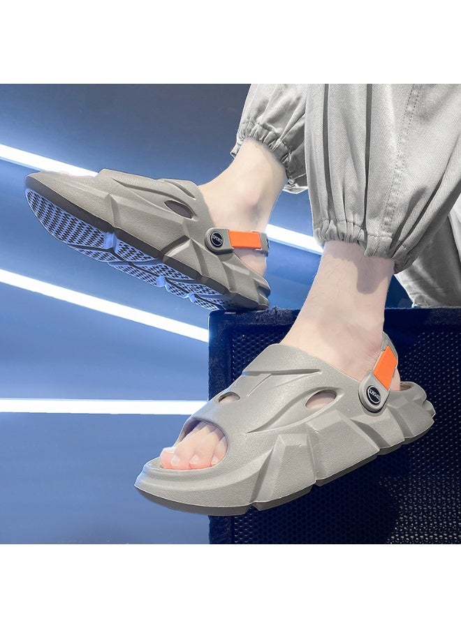 NIBEMINENT Men Slippers Summer  Soft-soled Platform Slides Sandals Indoor Outdoor Walking Beach Shoes Flip Flops Mens Shoes  - Image 3
