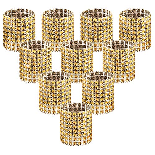 Accmor 100pcs Napkin Rings, Gold Napkin Rings Buckles for Table Decorations, Wedding, Dinner,Party, DIY Decoration - Image 1