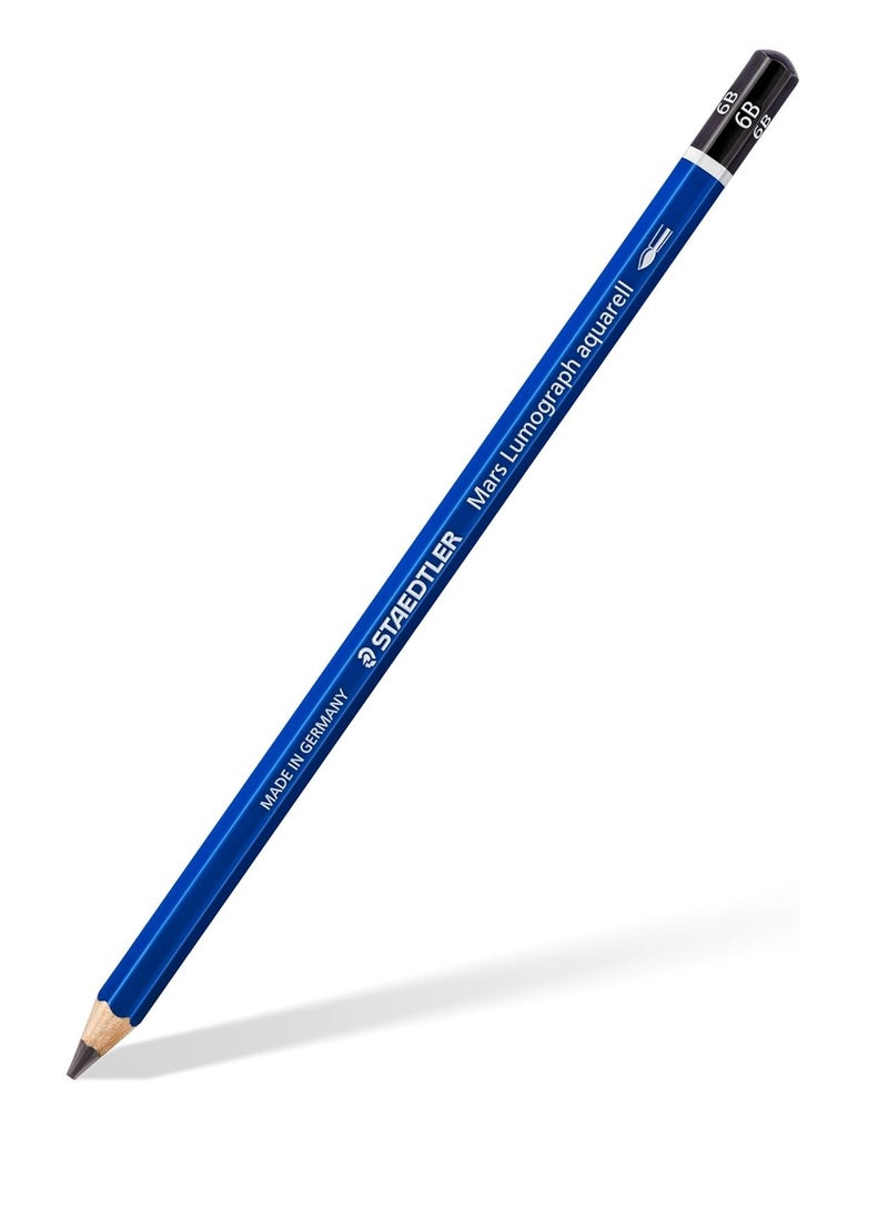 STAEDTLER - 5 قطع من أقلام الرصاص الجرافيت مارس لوموجراف مع فرشاة طلاء - Image 1