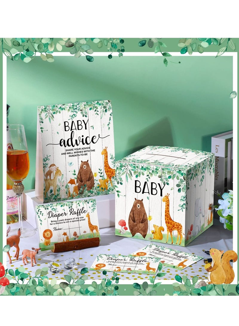 KASTWAVE Baby Gender Reveal Pull Out Game Box, Diaper Raffle Tickets with Baby Shower Holder Box Baby Party Decorations for Baby Shower,Birthday,Gender Reveal Baby Shower Game Kit - Image 3