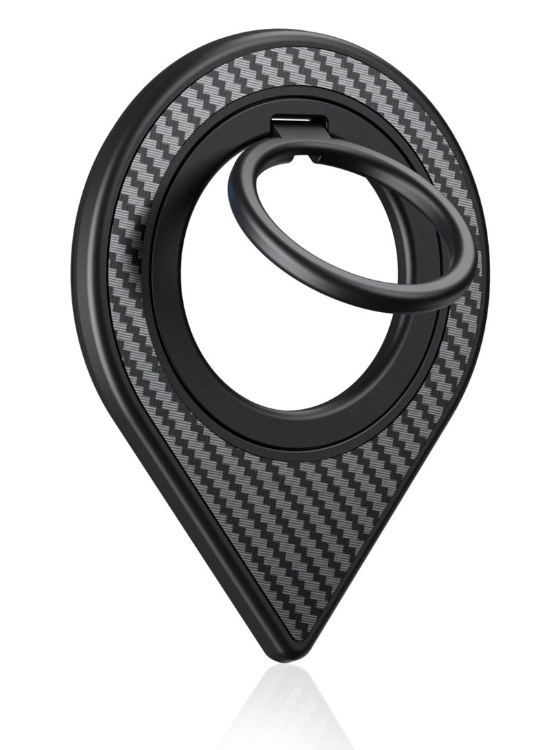Excefore Double-Sided Magnetic Phone Grip for iPhone Removable Magnetic Phone Ring Holder Stand Compatible with Wireless Charging for iPhone 15 14 13 12 Pro Max Plus and Other All Smartphones Black - Image 1