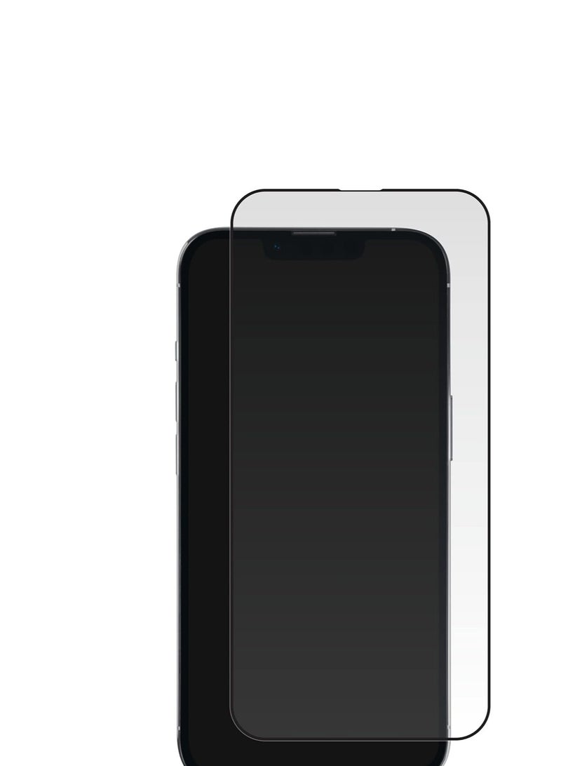 Bodyguardz Pure 2 Edge, Black Border, iPhone 13 (2021 Version), PureGuard, Sustainable Packaging, Small, Install tool - Image 1