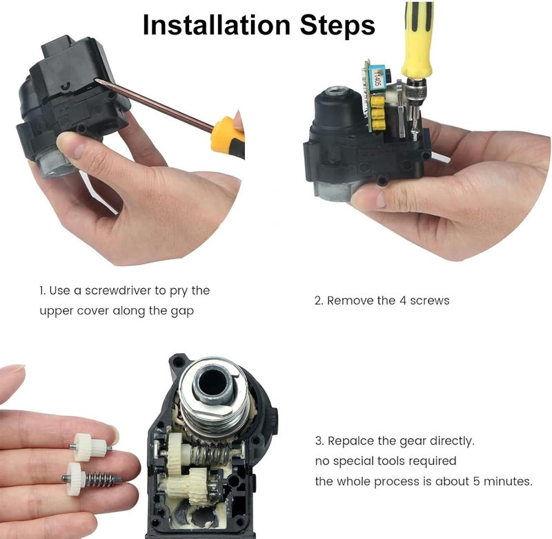 AZGIANT Rearview Mirror Folding Motor Gear Set for Hyundai Veracruz and Kia Carnival - Image 4