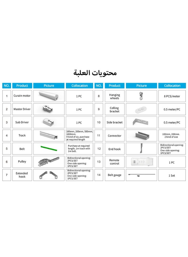 دع التقنية - جهاز محرك الستارة الذكى ، ابيض - Image 1