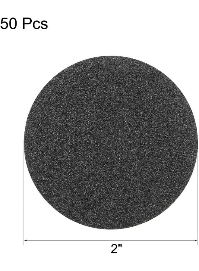 uxcell uxcell 2-Inch Hook and Loop Sanding Disc Wet/Dry Silicon Carbide 120 Grit 50 Pcs  - Image 2