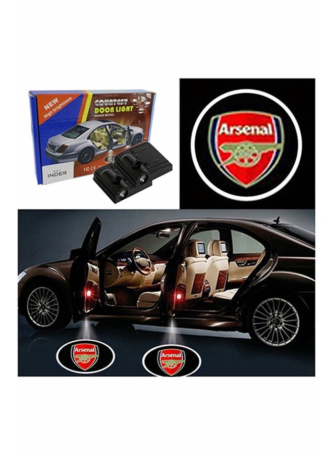 MUNTAQI 2-Piece LED Car Door Arsenal Logo Projector Shadow Light Set - Image 2