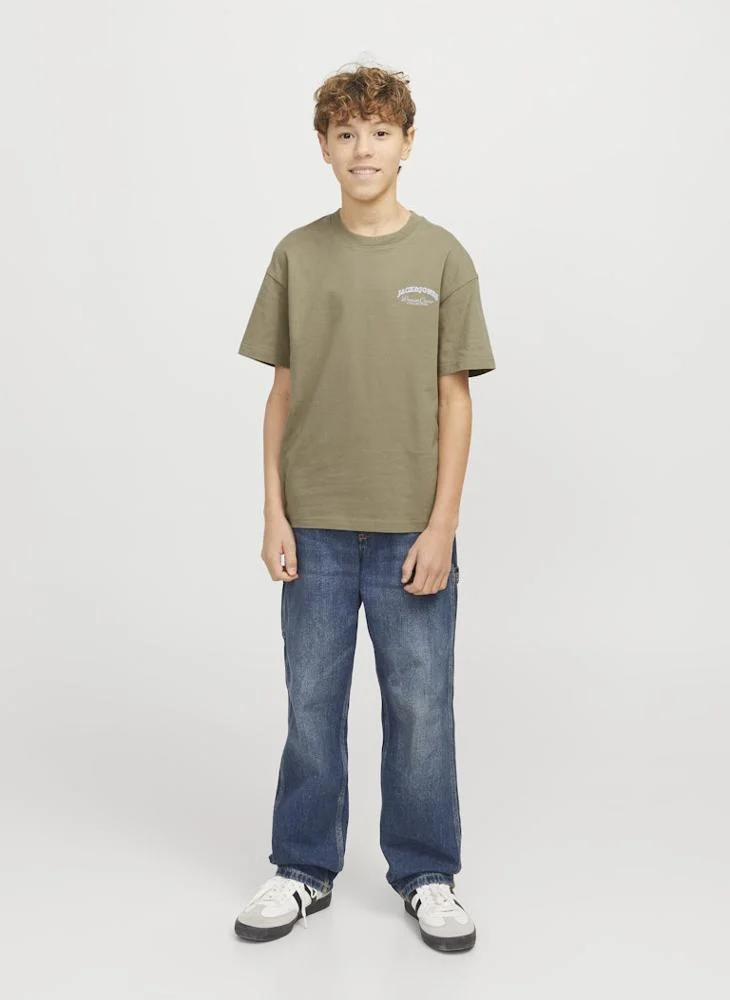 Jack & Jones Junior Kids Logo Crew Neck T-Shirts