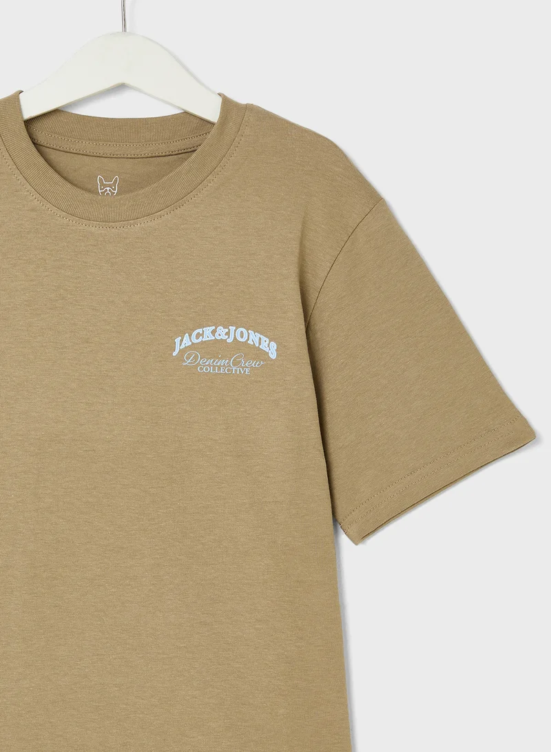 Jack & Jones Junior Kids Logo Crew Neck T-Shirts