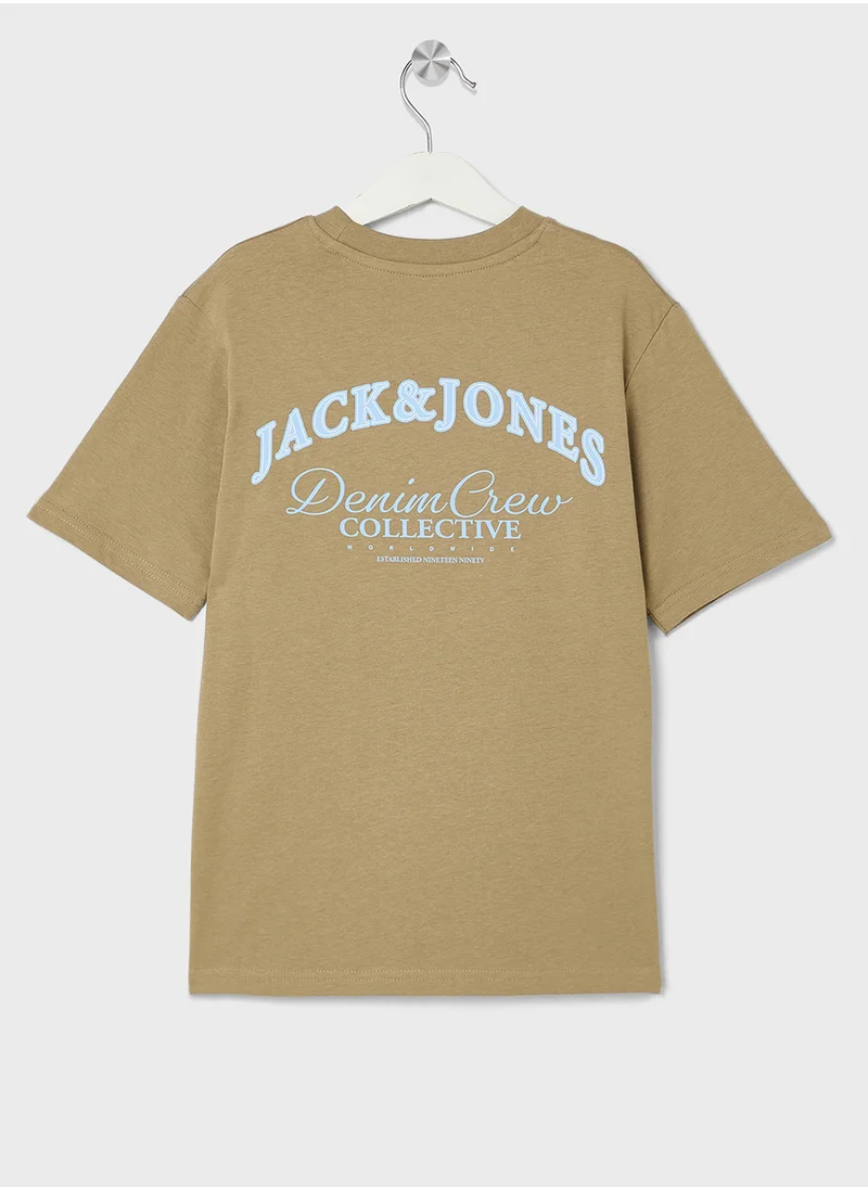 Jack & Jones Junior Kids Logo Crew Neck T-Shirts