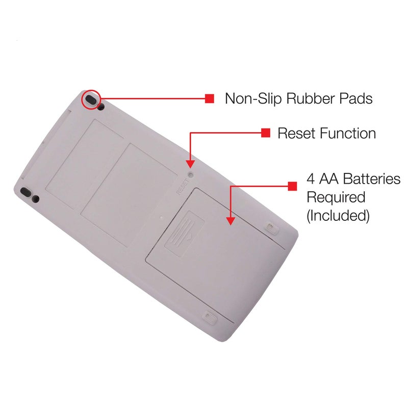 SHARP Sharp EL-1611V Handheld Portable Cordless 12 Digit Large LCD Display Two-Color Printing Calculator with Tax Functions, 191 x 99 x 42 mm  - Image 5