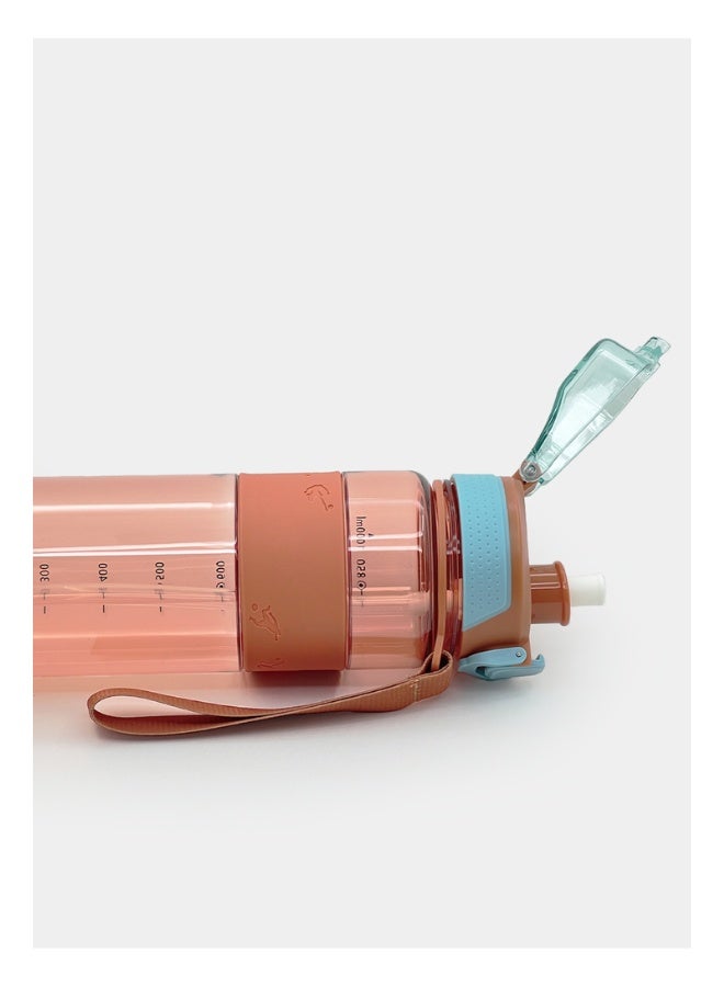 Twisoo Sports Water Bottle - 1000ml Leak Proof Gym Bottle, BPA Free, Food Grade Plastic and Silicone, Ideal for Hydration at the Gym, Office, or On-the-Go - Image 5