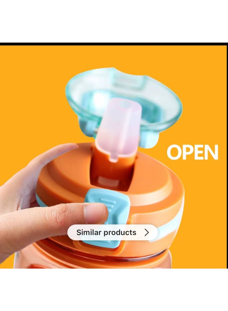 Twisoo Sports Water Bottle - 1000ml Leak Proof Gym Bottle, BPA Free, Food Grade Plastic and Silicone, Ideal for Hydration at the Gym, Office, or On-the-Go - Image 3