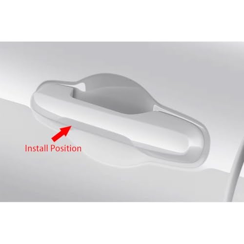 Beautost Fit for Honda New PilotPassport 2025 2026 Door Handle Cover Trims ABS Carbon Fiber Black - Image 3