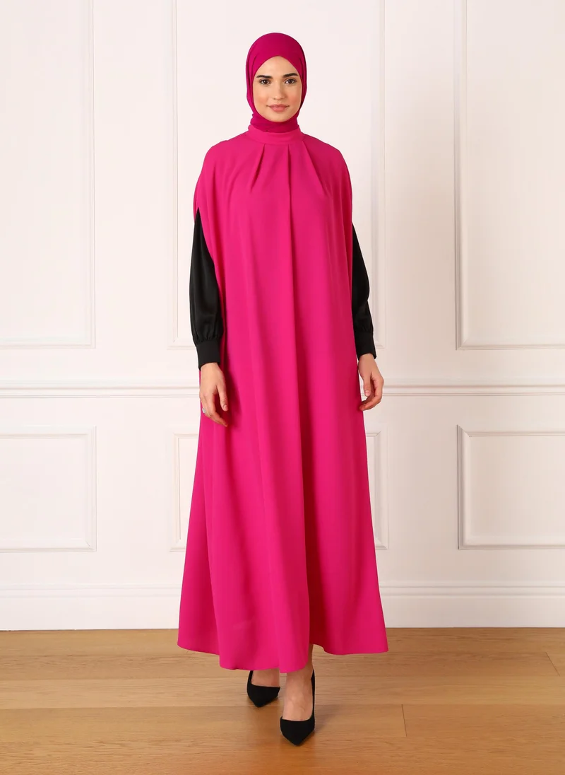 Refka by modanisa Fuchsia - Evening Abaya - Refka