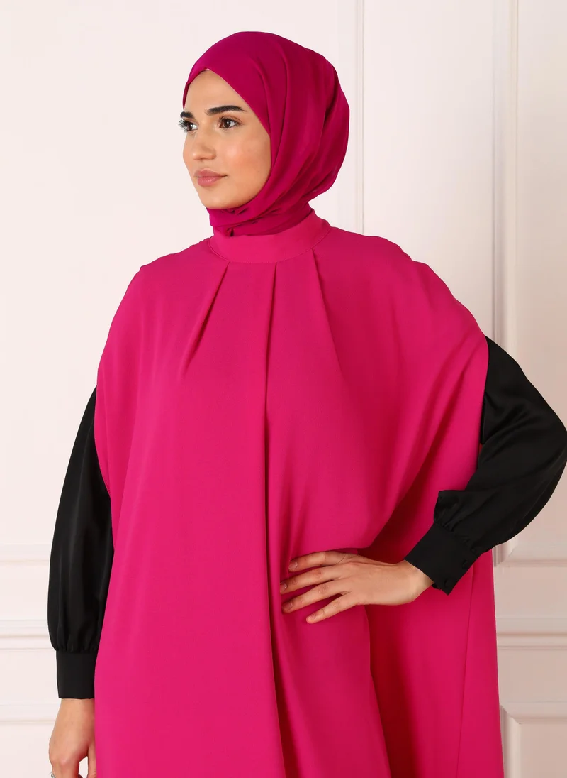 Refka by modanisa Fuchsia - Evening Abaya - Refka