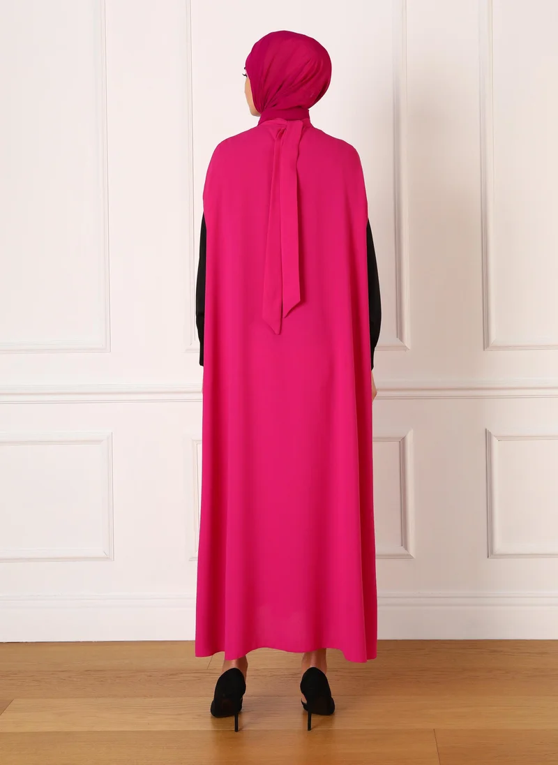 Refka by modanisa Fuchsia - Evening Abaya - Refka