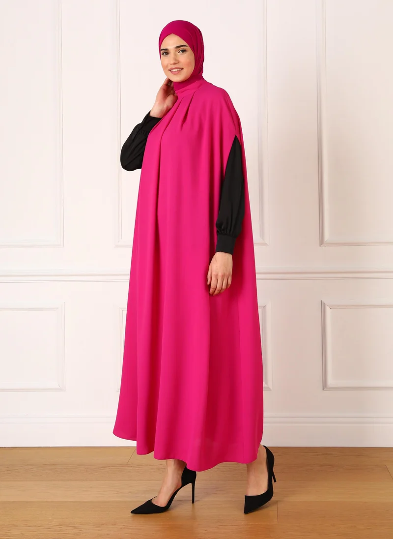 Refka by modanisa Fuchsia - Evening Abaya - Refka