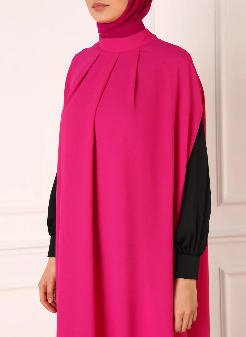 Refka by modanisa Fuchsia - Evening Abaya - Refka