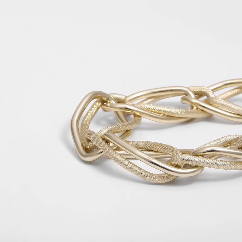 EXCEFORE Gold Chunky Choker Necklace, Chunky Choker Necklace for Women, 18K Gold Chain Necklace Costume Accessory for Women Girls, Necklace Jewelry Gifts - Image 4