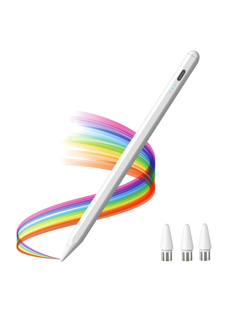 High Precision Magnetic Stylus Pen for Touchscreen Tablets and Phones 1.5 mm Tip Compatible with Samsung, Lenovo, Xiaomi, Huawei, Android, Honor, Redmi, iPad Pro/Air/Mini, iPhone – Rose Gold 