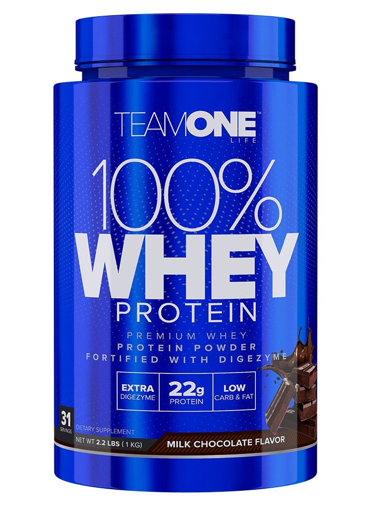 بروتين مصل الحليب بنكهة الشوكولاتة بالحليب - 2.2 رطل