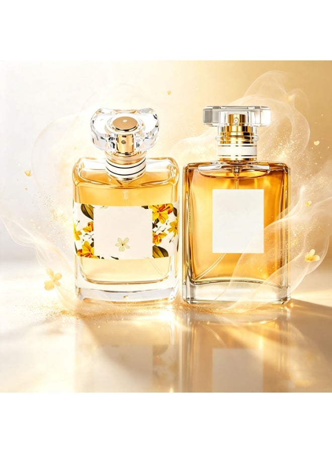 قطعتان - ماء عطر - عطر عنبري فاخر يدوم طويلاً للنساء، برائحة البرغموت والبرالين والباتشولي - رائحة فاخرة تدوم طويلاً للنساء - مثالي للاستخدام اليومي - Image 1
