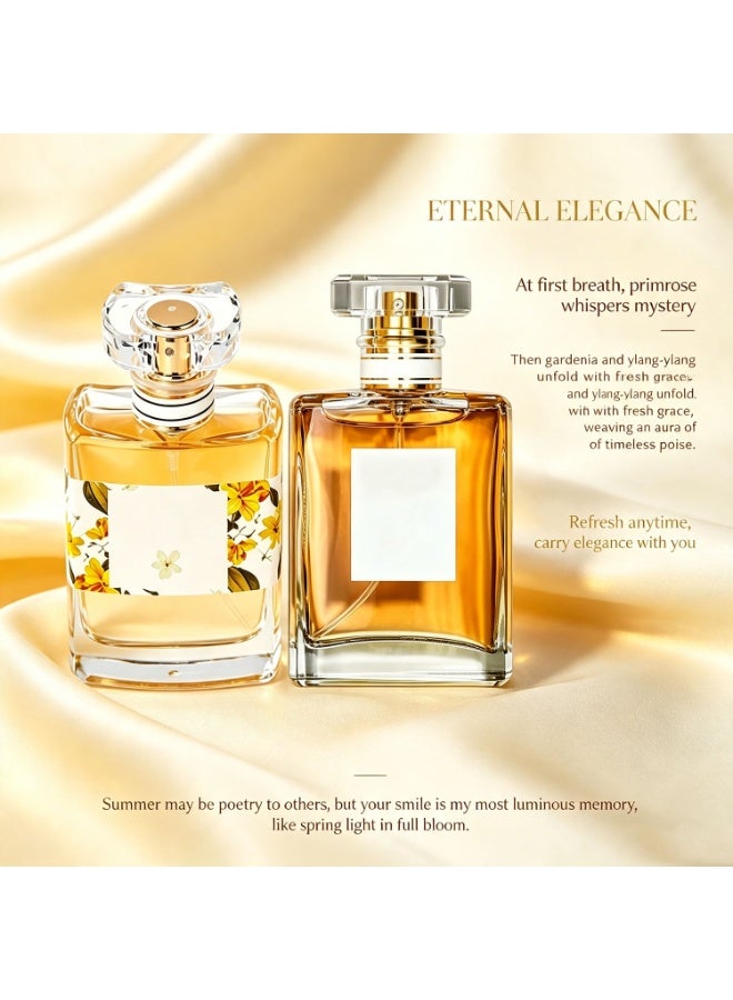 قطعتان - ماء عطر - عطر عنبري فاخر يدوم طويلاً للنساء، برائحة البرغموت والبرالين والباتشولي - رائحة فاخرة تدوم طويلاً للنساء - مثالي للاستخدام اليومي - Image 5