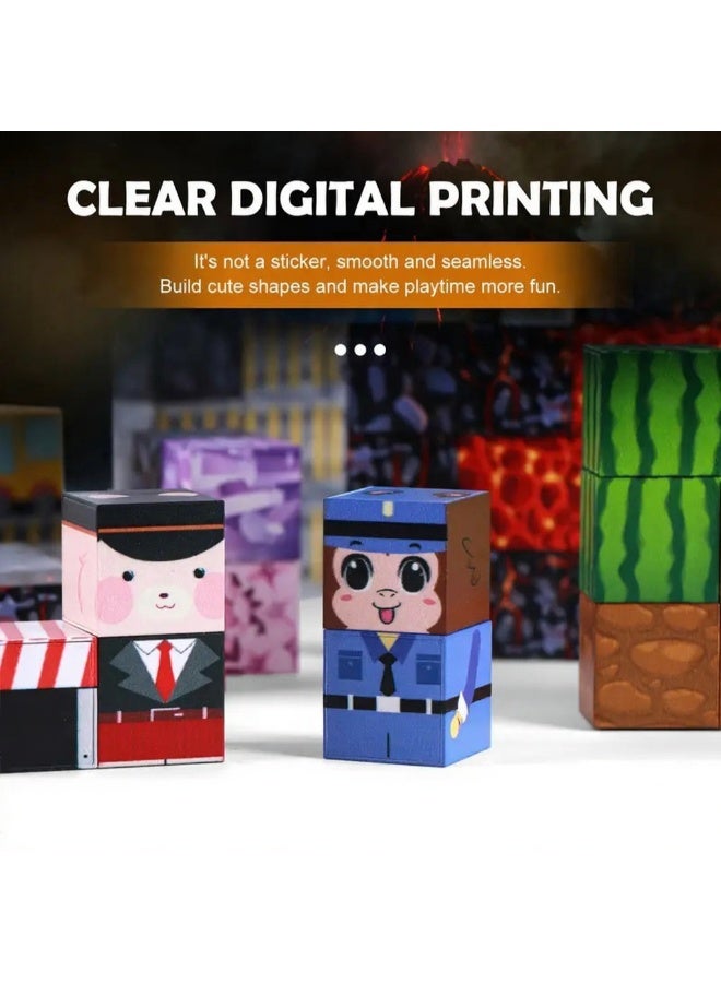 حديقة الألعاب طقم مكعبات بناء 133 قطعة لعبة بناء إبداعية للأطفال مكعبات ألغاز تعليمية للأولاد والبنات طقم ألعاب بناء وتعلم عالي الجودة للأطفال الصغار هدية بناء إبداعية مذهلة ومفيدة جداً لهم في المنزل اليوم - Image 5