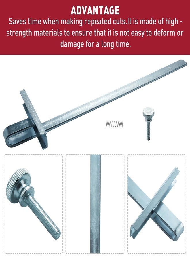 Hugexpen MZ745 Adjustable Circular Saw Rip Fence and Edge Guide Replaces for Skil 13896, 2 610 034 814 - Image 3