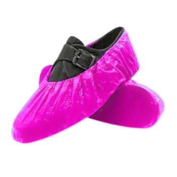 C-Cure® Disposable Shoe Cover for Rain | Waterproof Shoes Cover for Rain | Shoe Cover | Rain Shoe Cover | Rain Cover for Shoes | Shoe Rain Cover Waterproof | (Pack of 100, Pink) - Image 1