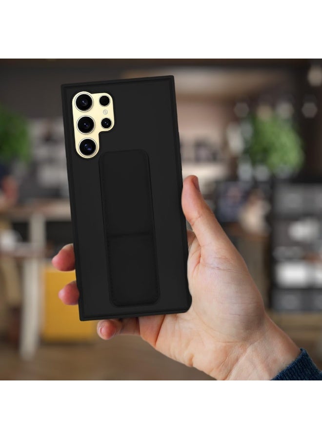 Houmt Samsung Galaxy S24 Ultra Case Cover Two-in-one Finger Grip holder Phone Case Magnetic Shockproof Protective Cover For Samsung Galaxy S24 Ultra 6.8inch - Image 4