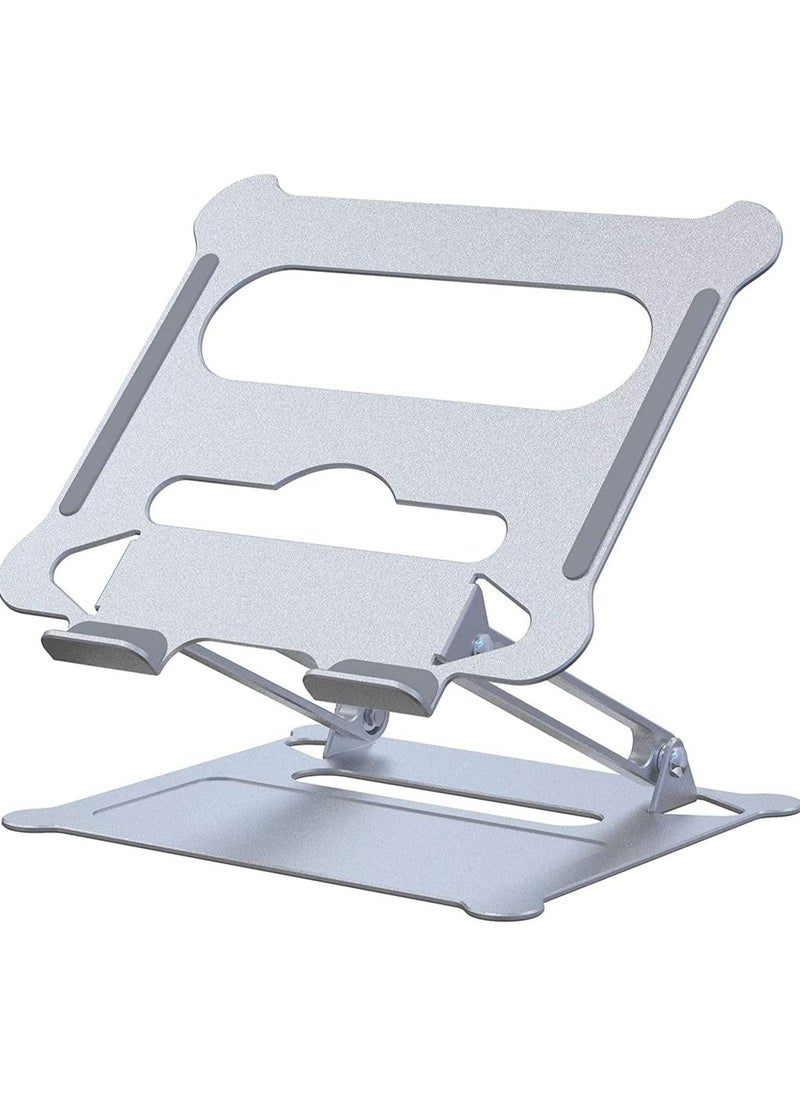 Adjustable Laptop Stand, Ergonomic Laptop Stand for Desk , Light Weight Aluminum Laptop Holder, Computer Stand Compatible with Mac MacBook Pro Air, Lenovo, HP, Dell and More - Image 1