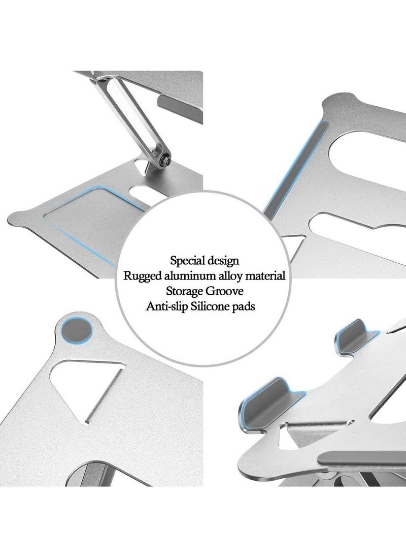 Adjustable Laptop Stand, Ergonomic Laptop Stand for Desk , Light Weight Aluminum Laptop Holder, Computer Stand Compatible with Mac MacBook Pro Air, Lenovo, HP, Dell and More - Image 3