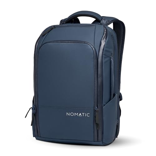NOMATIC Travel Pack - 20L Water Resistant Laptop Bag - TSA-Ready Expandable Navy Backpack - Image 1