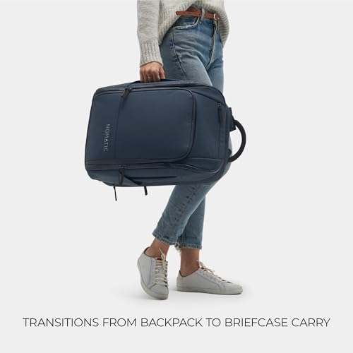 NOMATIC Travel Pack - 20L Water Resistant Laptop Bag - TSA-Ready Expandable Navy Backpack - Image 4