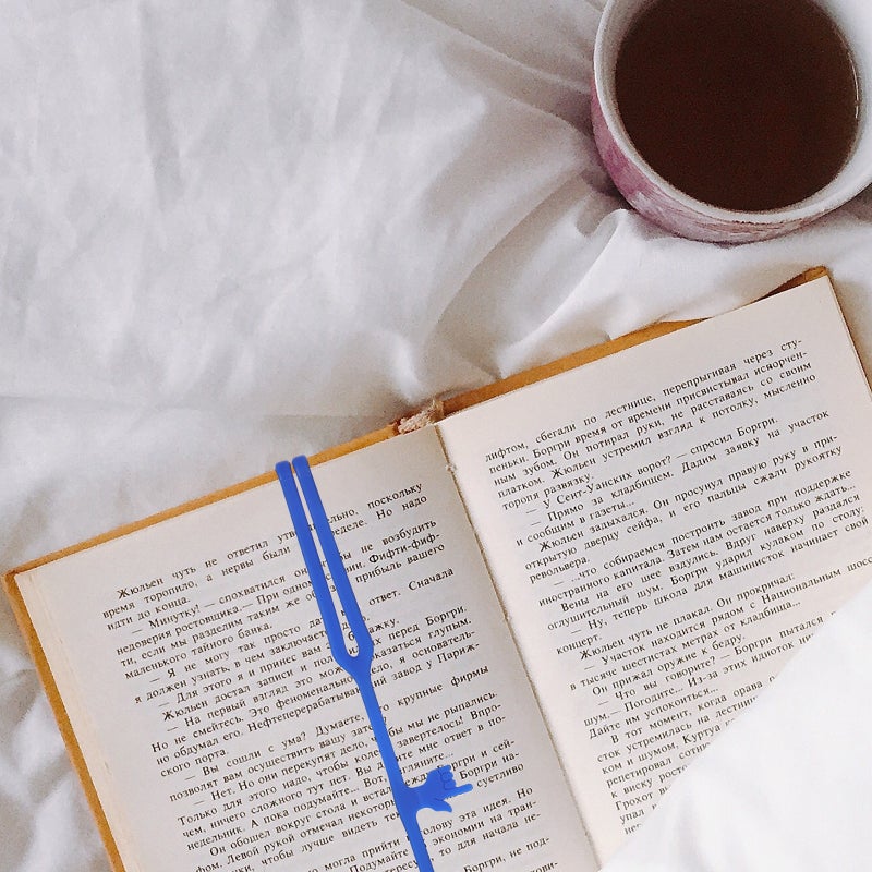 3 قطع جميلة سيليكون التأشير المرجعية كتاب ماركر (لون عشوائي) - Image 3