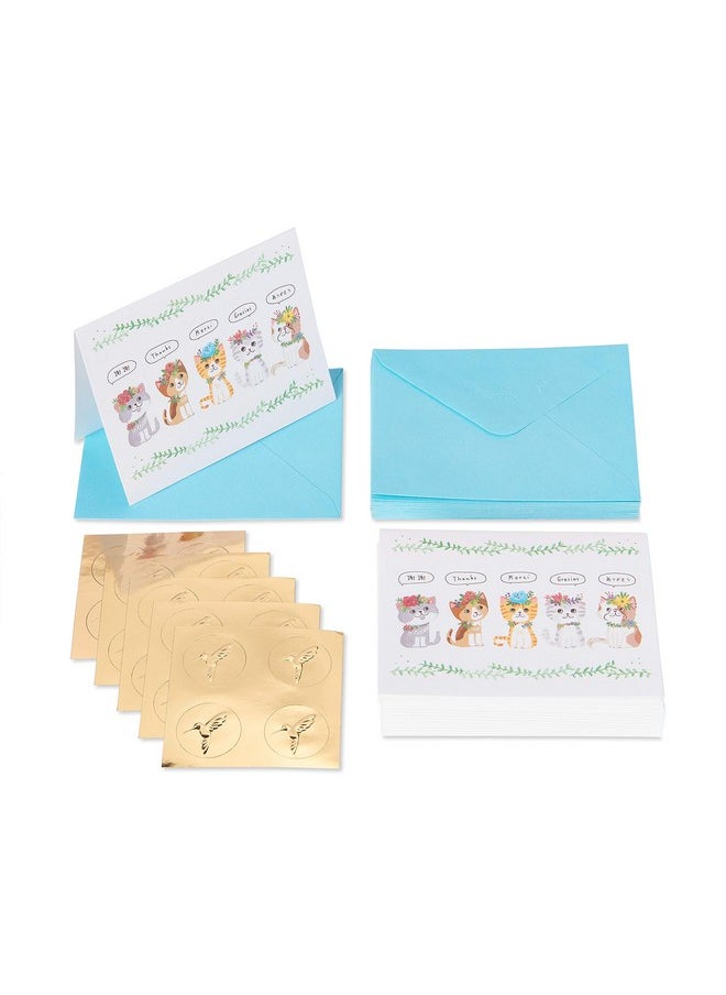 Papyrus - Thank You Cards With Envelopes Kittens (20Count) - Image 1