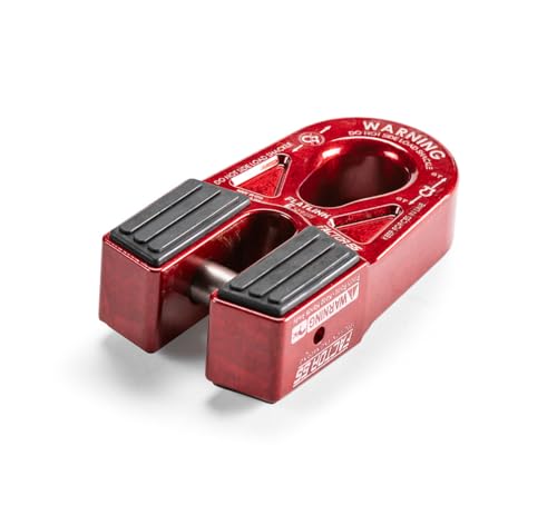 Factor 55 فاكتور 55 00080-01 فلاتلينك E (خبير) يستبدل خطاف الونش التقليدي بشاكلة/D-Ring أقوى أقصى حمل 16,000 رطل فشل نهائي أكبر من 40,000 رطل - أحمر - Image 2