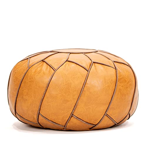 Moderner Pouf Ottoman Pumpkin Color - Image 1