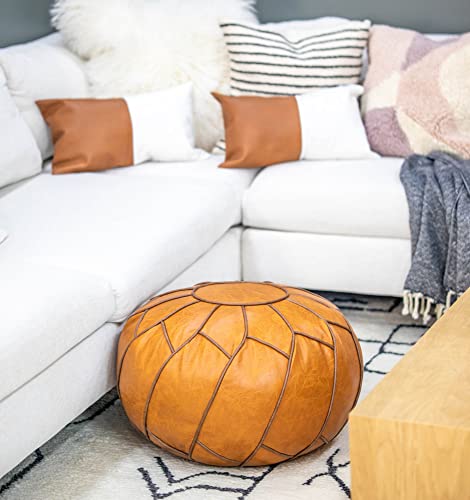 Moderner Pouf Ottoman Pumpkin Color - Image 4