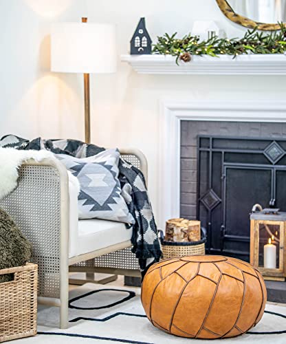 Moderner Pouf Ottoman Pumpkin Color - Image 3