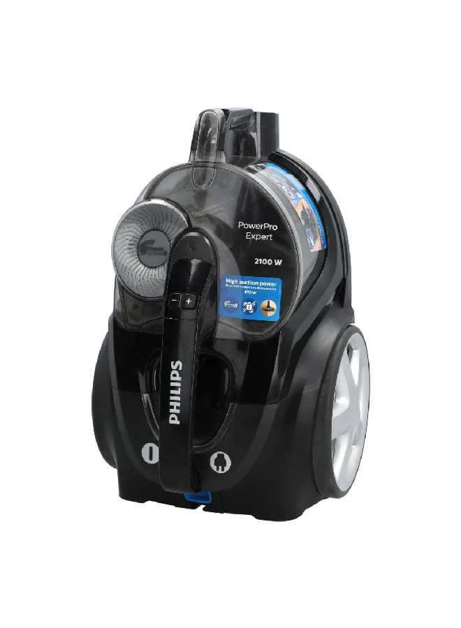 Philips 2100W Triactive+ Powercyclone 8 Technology Powerpro Expert Bagless Vacuum Cleaner Black 2 L FC9732/61