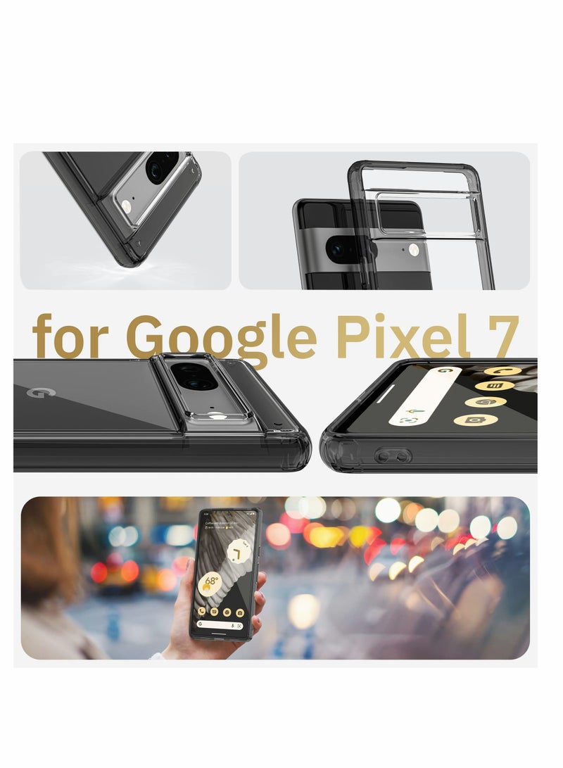 KASTWAVE Black Crystal Clear for Pixel 7 Case, Ultra Slim Black Crystal Clear Case [Shockproof with AirbagCorner Technology & mmWave 5G Window] for Google Pixel 7 Phone Case - Image 5