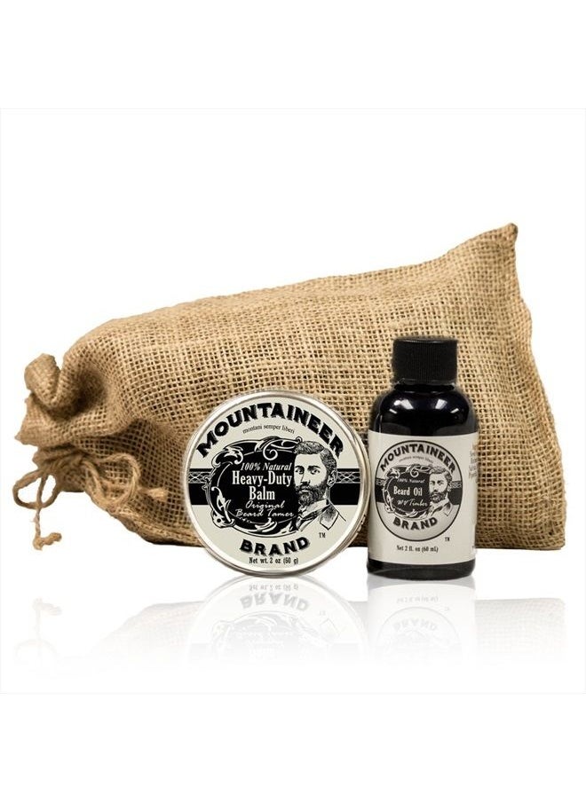mountaineer brand Heavy Duty Beard Balm and Beard Oil by Mountaineer Brand: The Ultimate Beard Conditioning Combo Pack  - Image 1