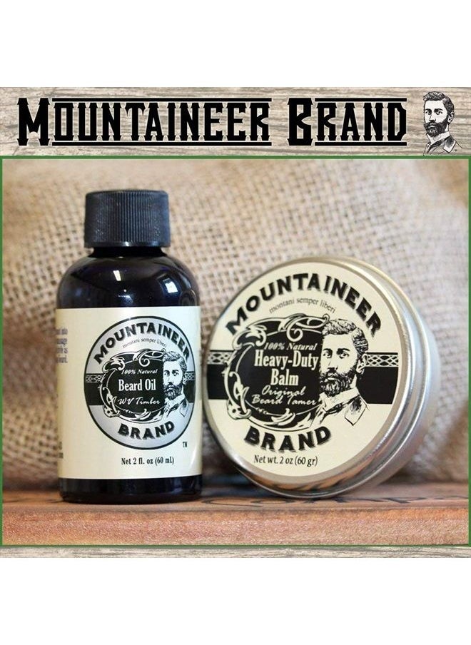 mountaineer brand Heavy Duty Beard Balm and Beard Oil by Mountaineer Brand: The Ultimate Beard Conditioning Combo Pack  - Image 2