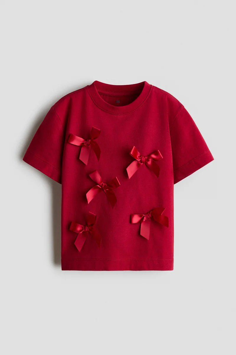 H&M Appliquéd cotton T-shirt